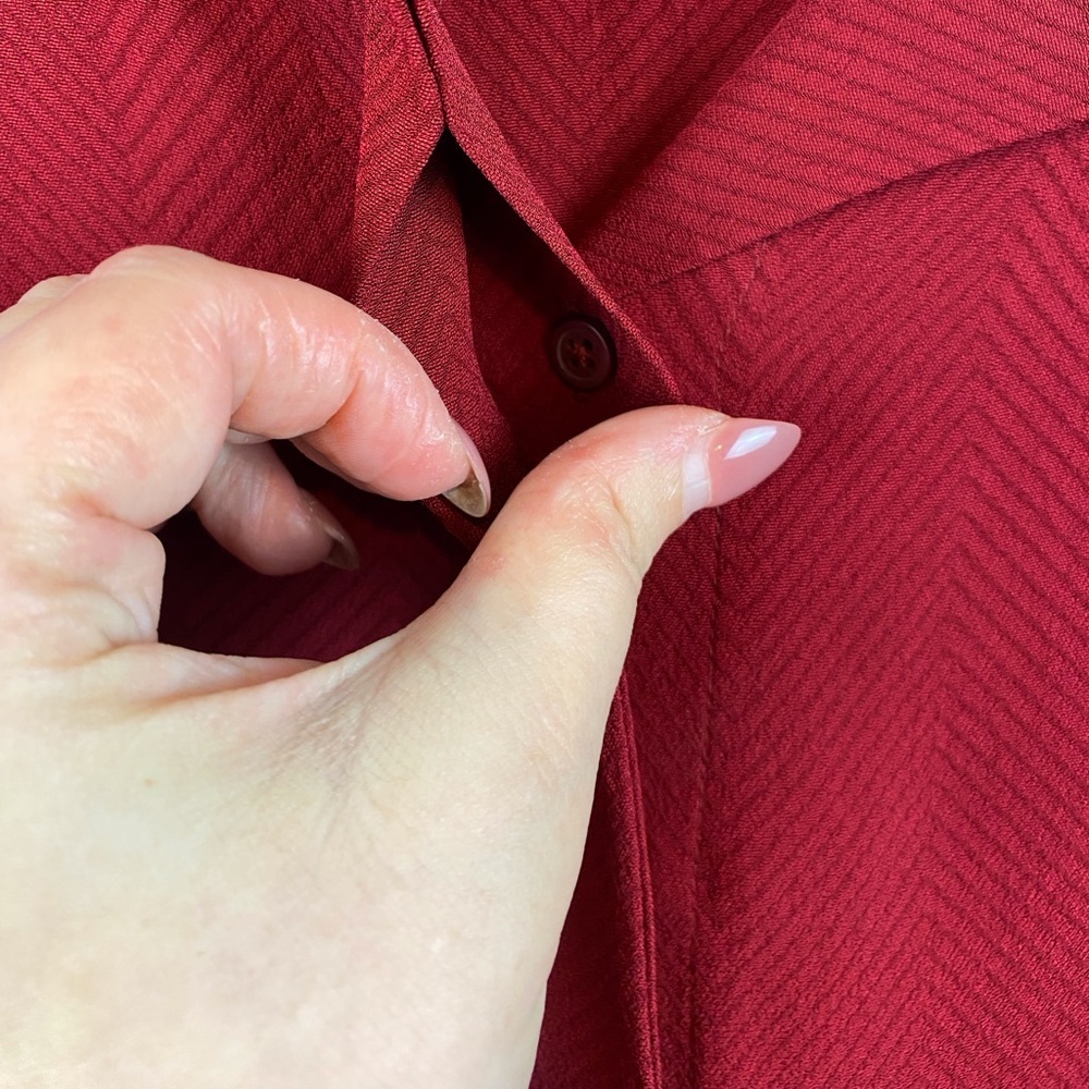 Cos Textured Hidden Placket Button Down Blouse In… - image 3